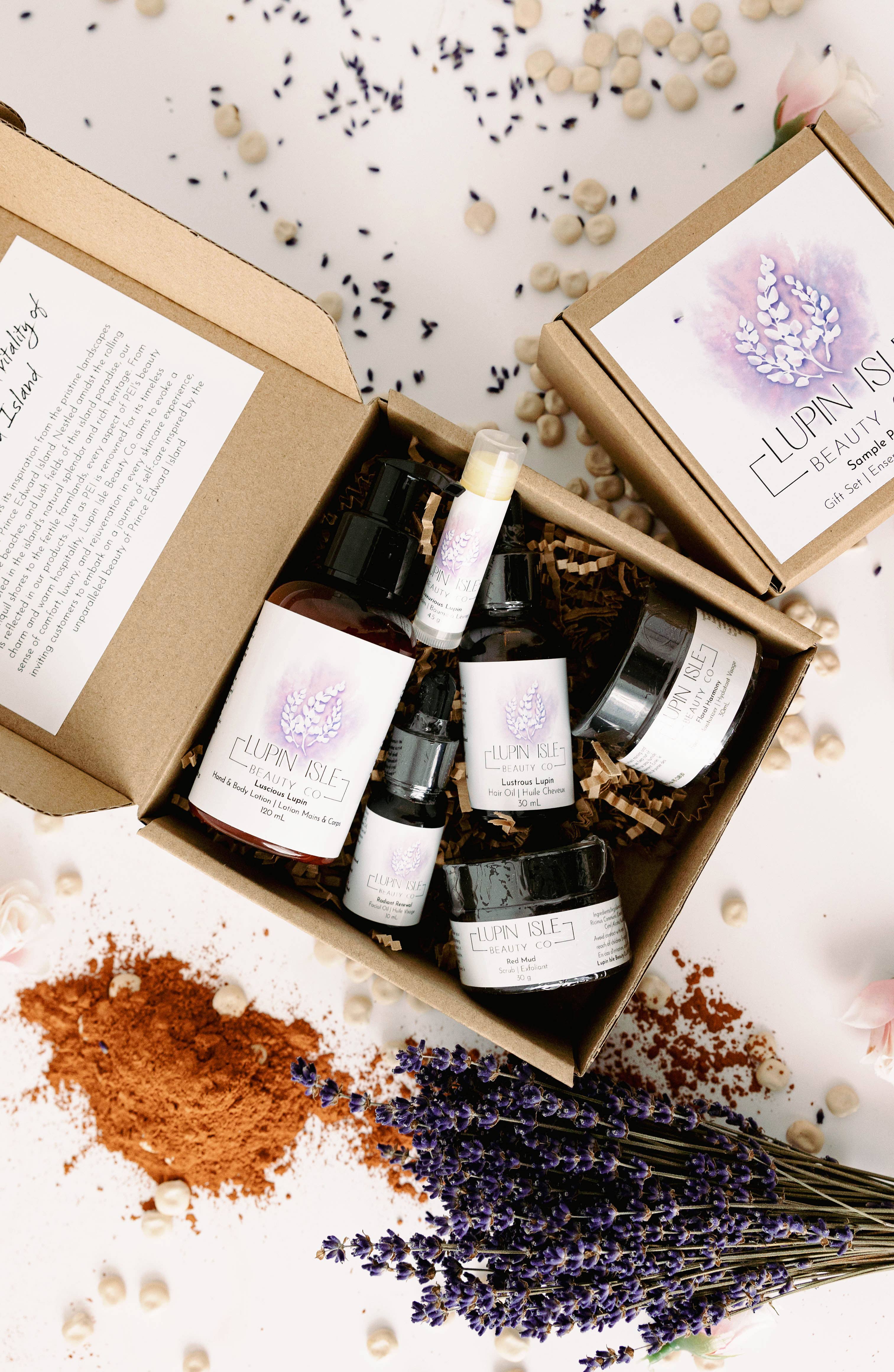 Lupin Isle Beauty Co. - Vente Échantillon commerçant - Beauté et bien-être - Pack d'échantillons pour détaillants1