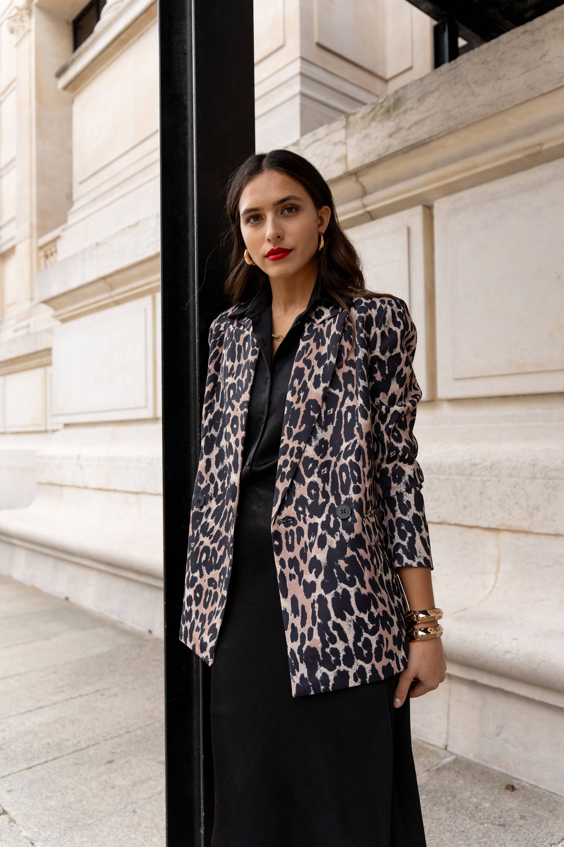 Leopard Oversized jacka med leopardmönster V266 för wholesale på Faire1