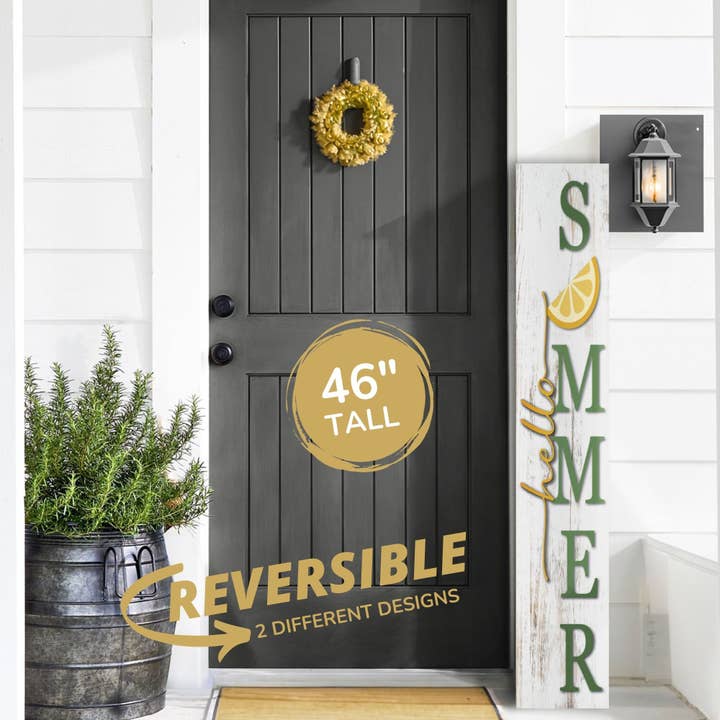 Summer Lemon Leaner Welcome Sign for wholesale by 9th Letter Press