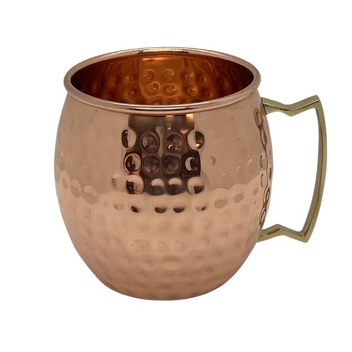 Butte Copper Company - Wholesale Coffee Mug - Shiny Hammered Copper Mug 16oz