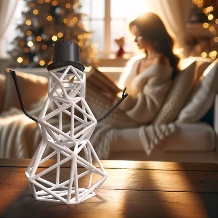 3DOfficeAT - Venta al por mayor Decoración navideña - Escultura decorativa de muñeco de nieve navideño2