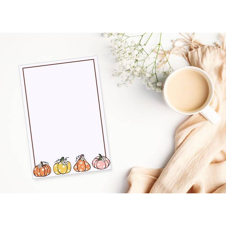 Autumn Pumpkins - Notepads - Stationery - Gifts for wholesale by Wild & Wicked Designs