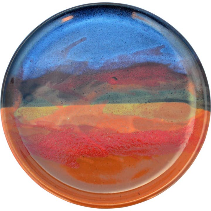 A Non-Pattern Glazed Salad Plate A Non-Pattern Glazed Party Plate Chip and DipA Non-Pattern Glazed Party Plate Chip and Dip A Non-Pattern Glazed Party Plate (made to order) for wholesale by Always Azul Pottery