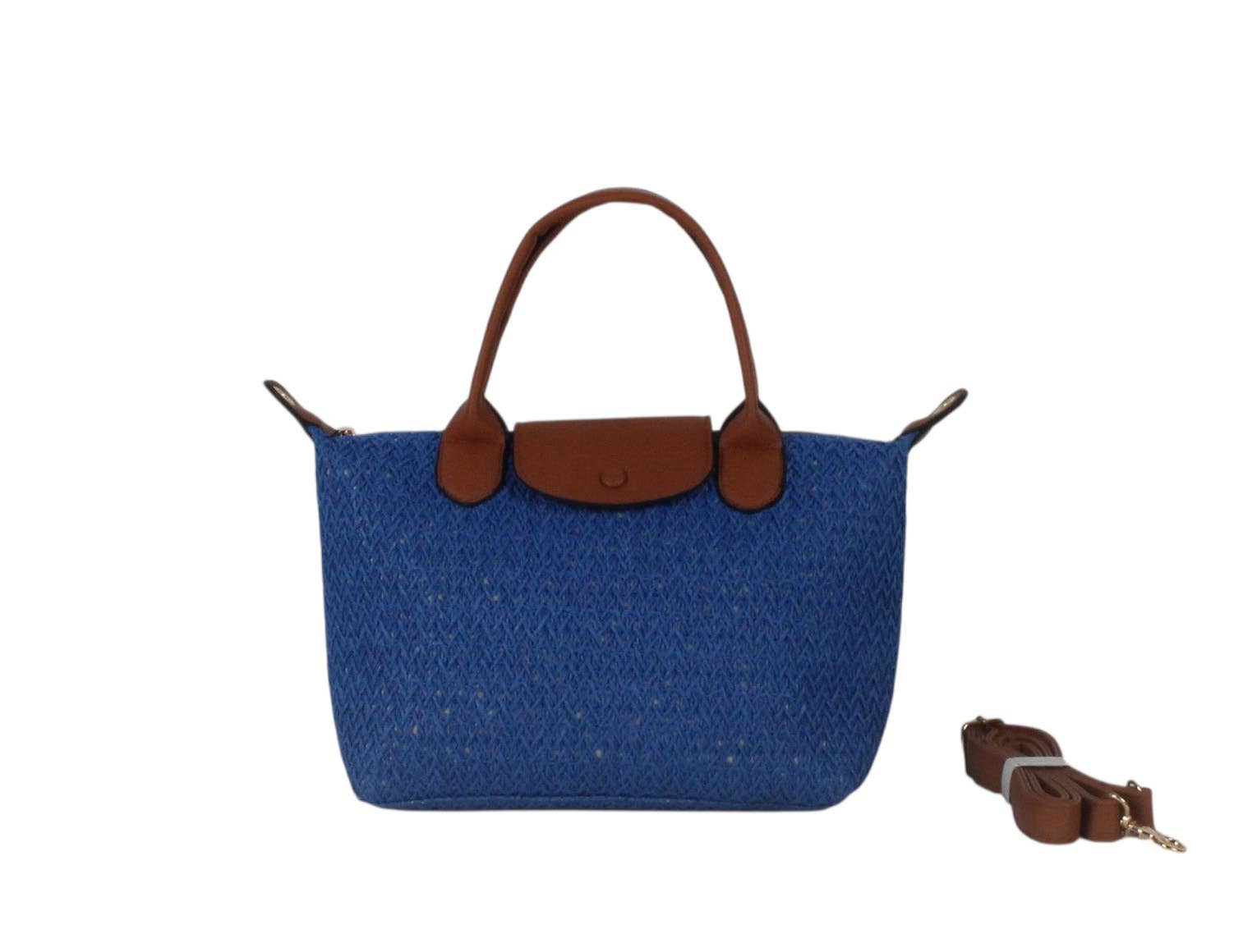 MIA LAROUGE – wholesale Top handle bag – women's – HAND BAG WITH RAFFIA MATERIAL.2