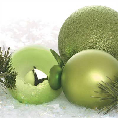 Studio Specialties - Wholesale Ornament - ORNAMENT SHINY - LIME GREEN - 1.5"