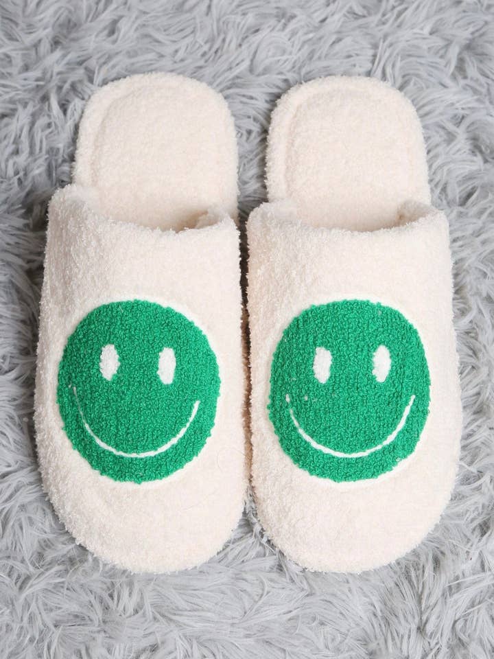 MiMi Wholesale - Wholesale Slippers - Women's - JCL4207 Super Lux Color Smiley Face Slippers