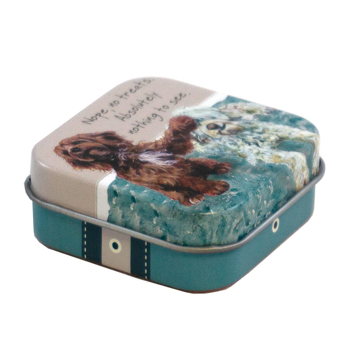 The Little Dog Laughed – wholesale Pet treat pouch – Cat/dog – Cockapoos Mini  Tin1