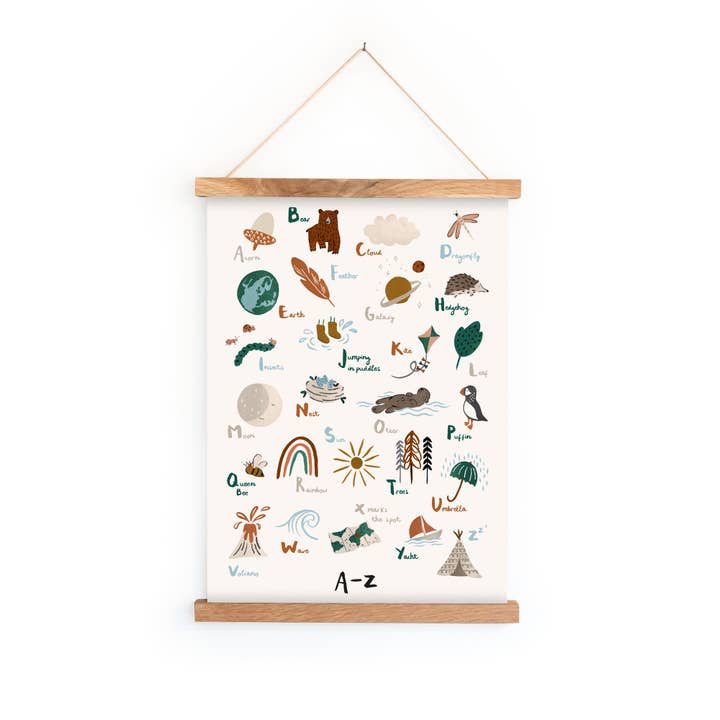 Alphabet Nursery Print for wholesale by Emma Alviti