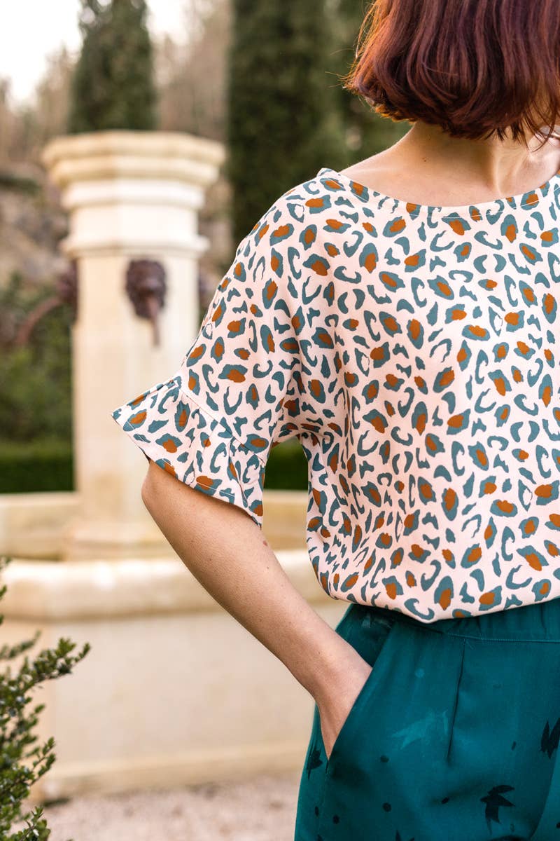 Eglantine et Zoé - Wholesale Fabric - Eucalyptus Green Bagheera Viscose Fabric5