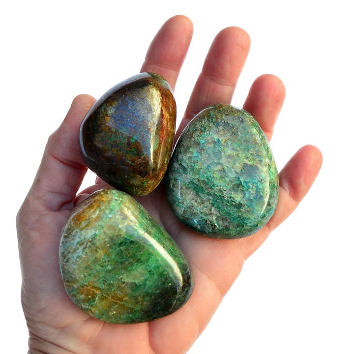 Kaia & Crystals - Wholesale Spiritual Stone/Crystal - Chrysocolla Crystal Tumbled XL (250g, 500g, 1000g)