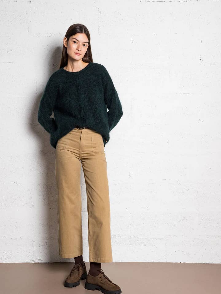 T24249094- Ladies Cotton Straight Pants for wholesale by The Korner - USA