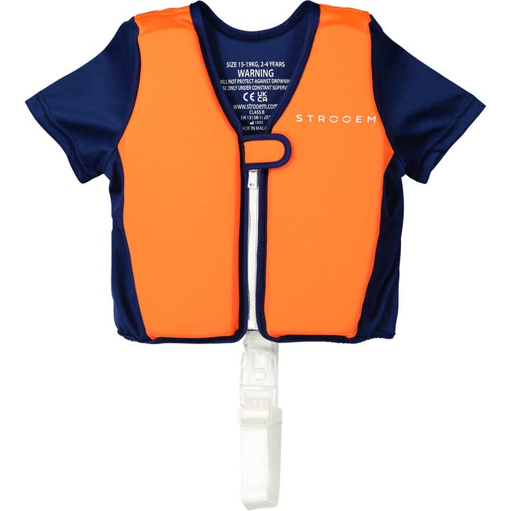 Gilet da bagno Strooem 4-6 anni Arancio-Navy per la vendita all'ingrosso da parte di Strooem