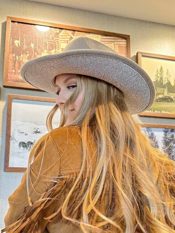 VCC0073 Betty Cowboy Hat With Rhinestones for wholesale by MiMi Wholesale