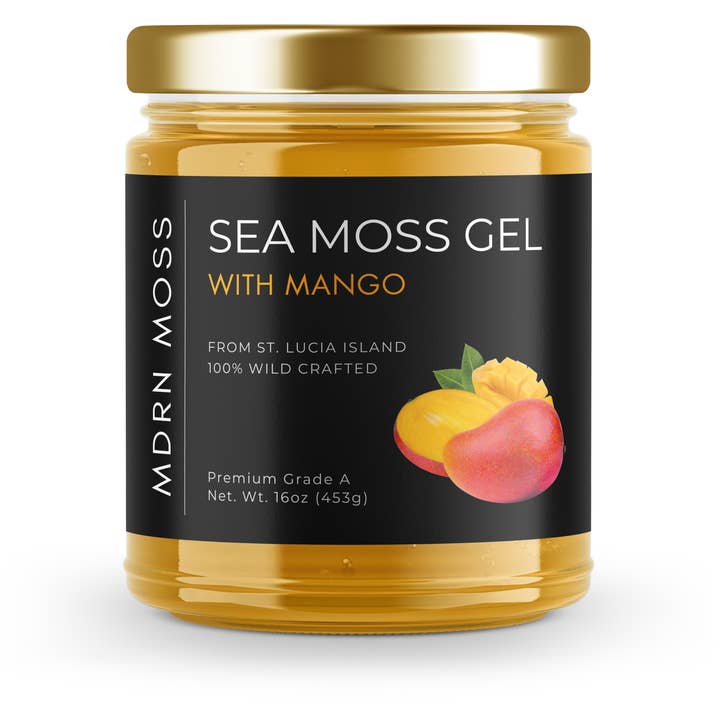 Sea Moss Gel with Mango for wholesale by MDRN Moss