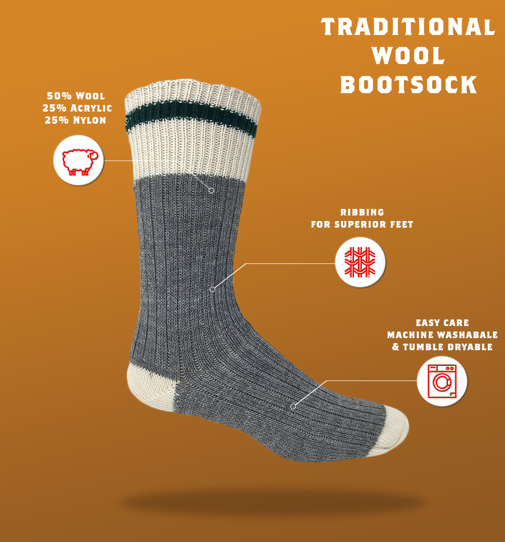 The Great Canadian Sox Co. Inc. - Wholesale Socks - Unisex - Traditional Wool Bootsock3