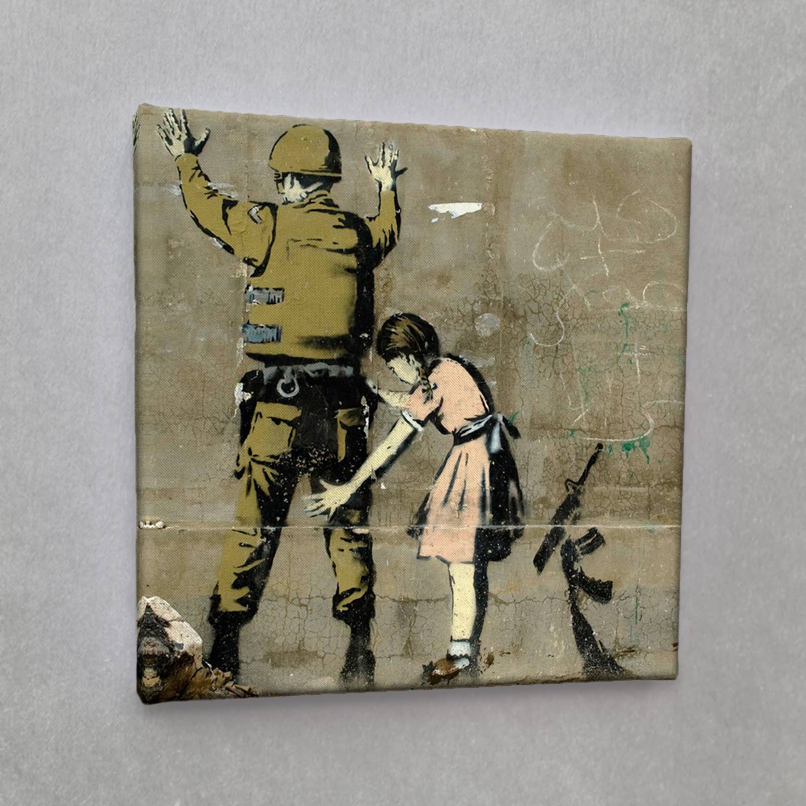 Eicie – Engroshandel Kunsttryk – #00529 Banksy street art lærredsprint