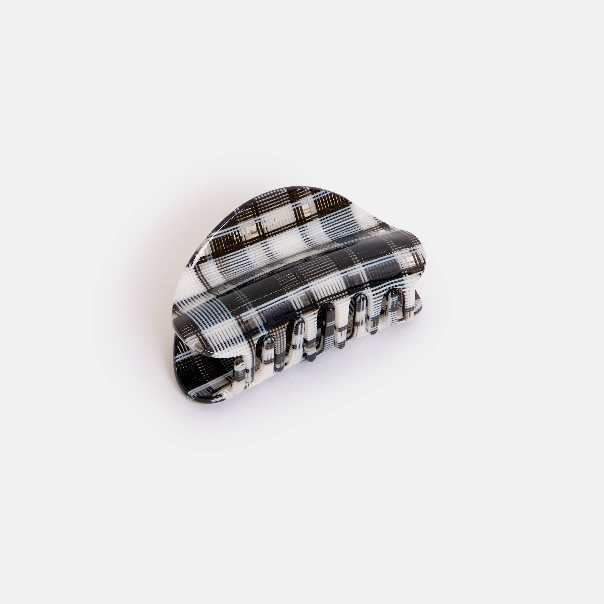 CHUNKS – wholesale Hair clip – Women’s – Juno Claw in Black + White Plaid0