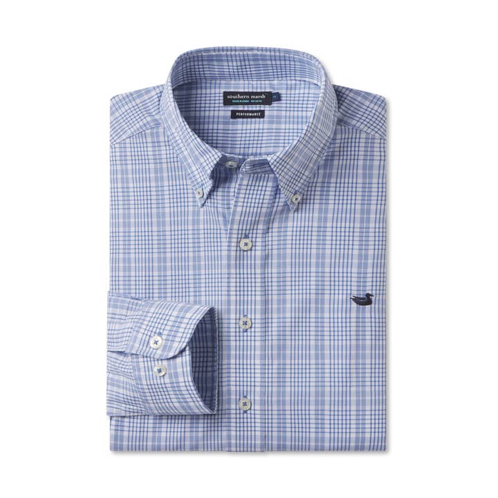 Shenandoah Performance Check Dress Shirt for wholesale by Southern Marsh