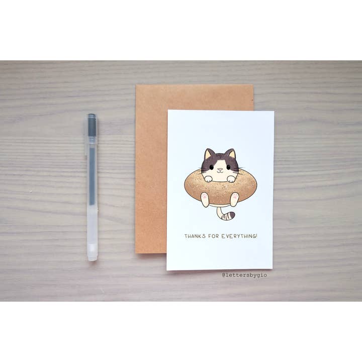 Thanks For Everything Greeting Card for wholesale by Lettersbygio