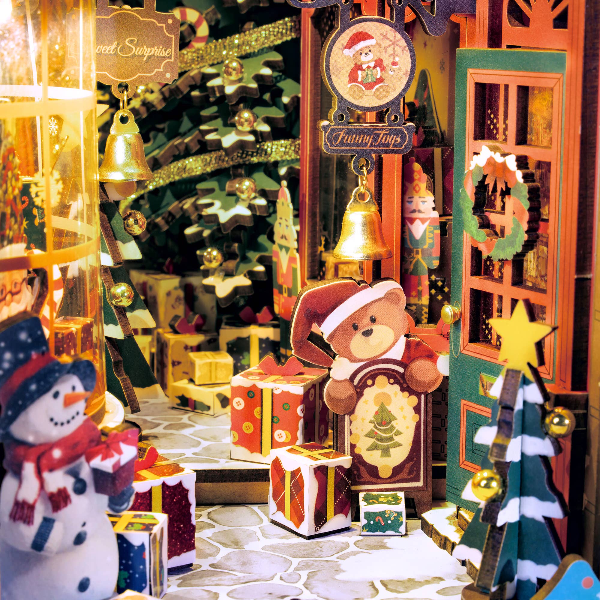 Hands Craft - Wholesale Puzzle - Kids - DIY Book Nook Kit: Christmas Street4