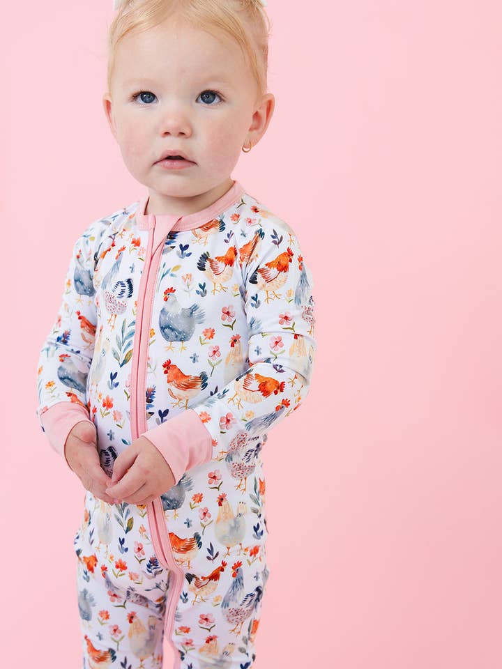 Jensens Jammies - Wholesale Sleepsuit - Baby - Chickadee: Zippy6