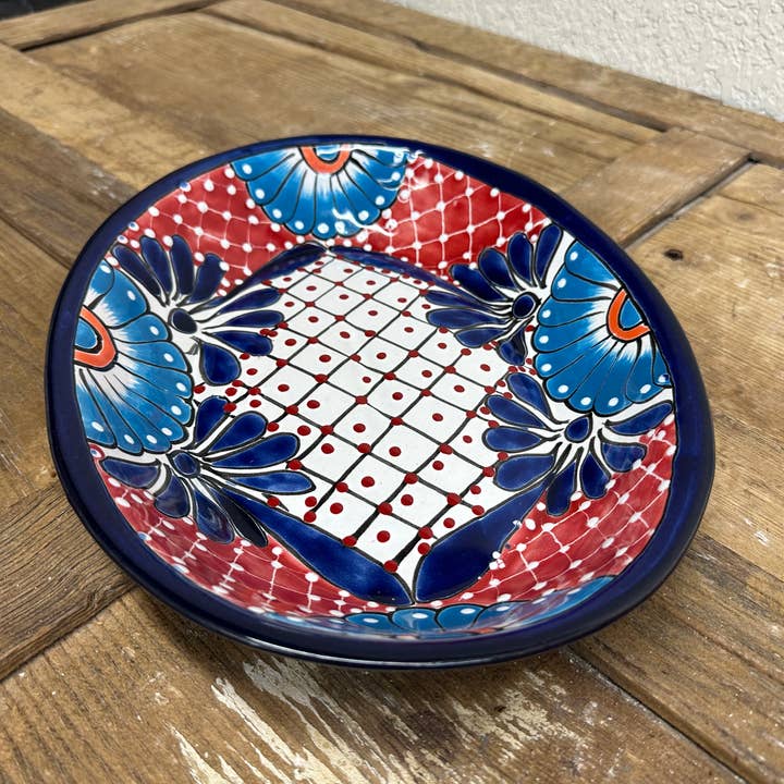 My Amigos Imports - Vente Plateaux - LIQUIDATION-Plateau de fête en céramique Talavera-13,5x10,5-Ovale5