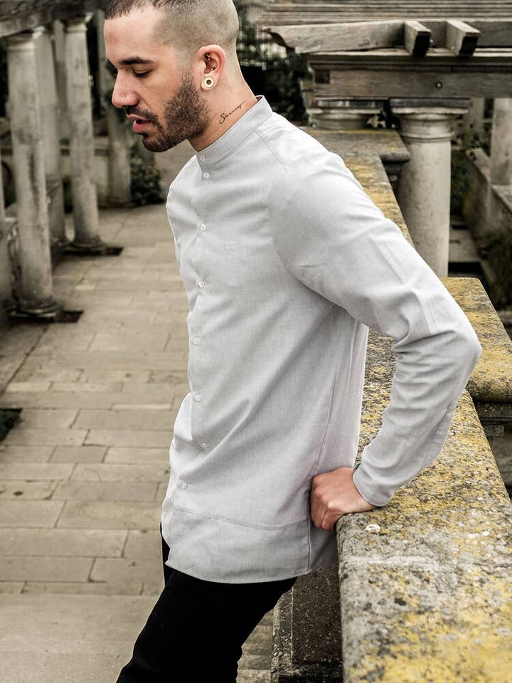 Tymoor - Venta al por mayor Camisa con botones - Hombre - Camisa abuelo