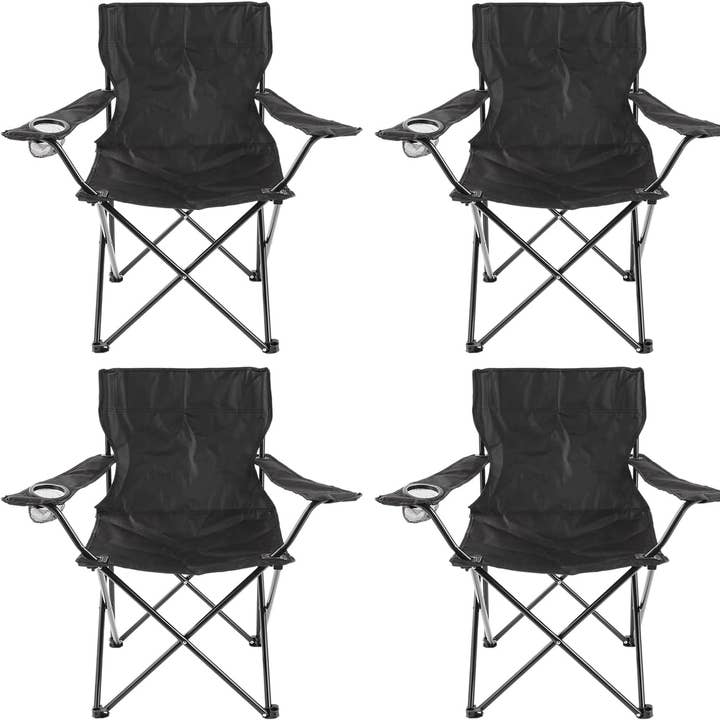 Folding Camping Chair with Carry Bag – Set of 4 for wholesale by Daniel James