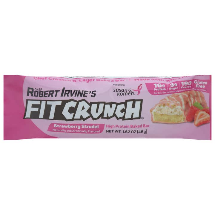Everyday Supply Co - Wholesale Snack Bar - Fit Crunch - Bar Strawberry Strudel - Cs Of 9-1.62 Oz