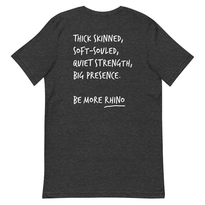 Think Ocean Rhino Aspirations Cotton Embroidered T-Shirt for wholesale by ANCHOR & CREW