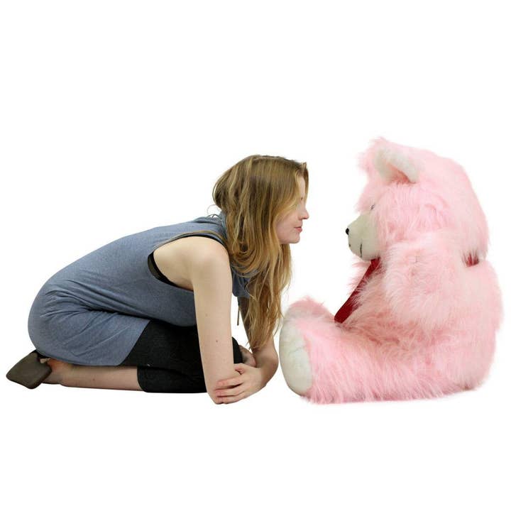 Big Plush - Wholesale Stuffed/Plush Toy - Kids & Baby - American Made Giant Pink Teddy Bear 36 Inch Soft 3 Foot3