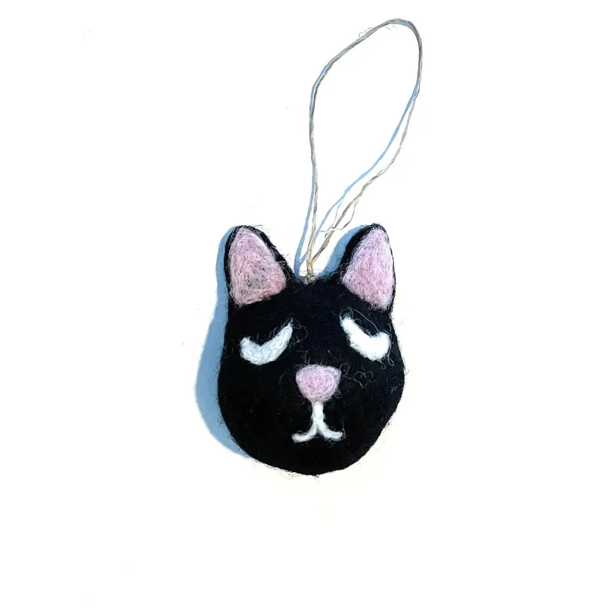 Friendsheep - Wholesale Ornament - Kirk the Black Cat Eco Wool Ornament0