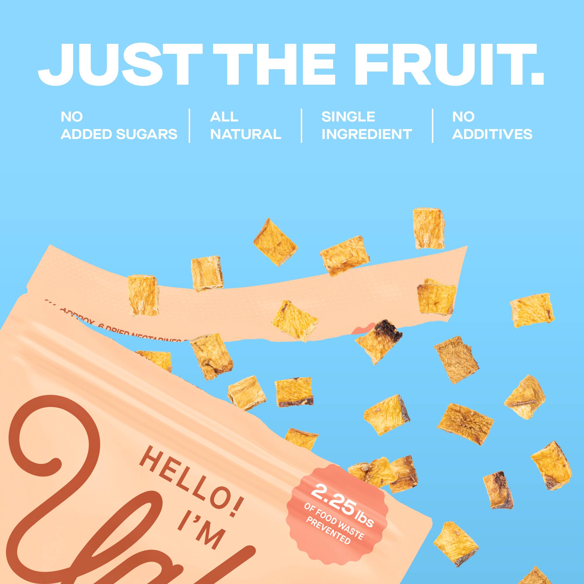 The Ugly Company - Wholesale Dried/Dehydrated Fruit - 4oz Dried and Diced Nectarines2