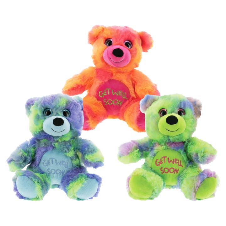Tie-Dye Get Well Soon Bears for wholesale by Kelli's