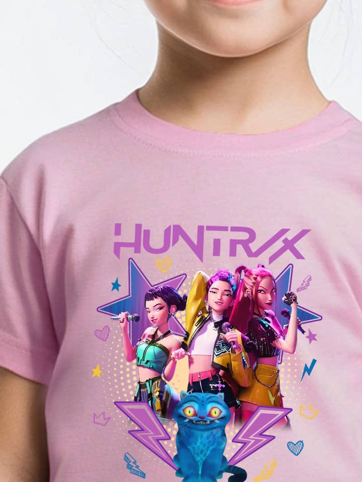 Kids Huntrix Printed T-Shirt and other Purchase wholesale tee shirts. Free returns & net 60 terms on Faire trending on Faire.