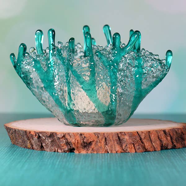 Living in Glass Houses - Wholesale Candle Holder - Coral Tealight Candle Holder