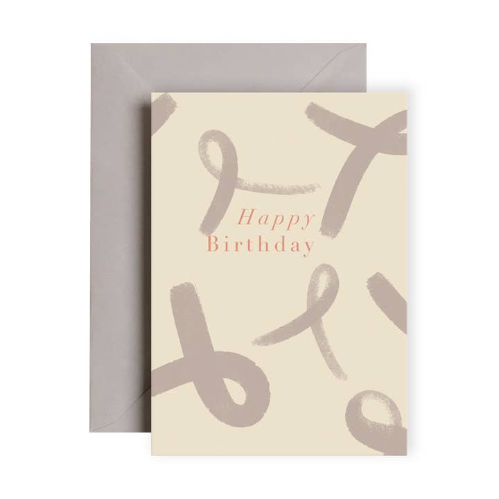 Cartão de fitas de feliz aniversário | Aniversário | Cartão de celebração por atacado de I am Roxanne