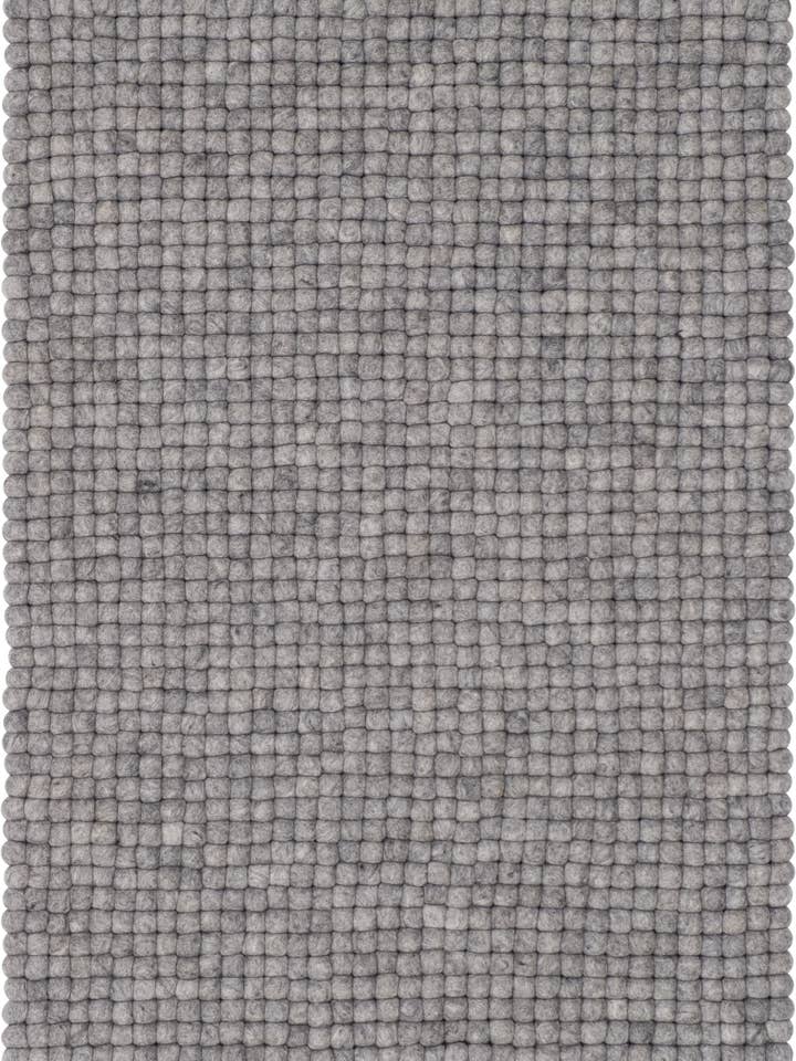 Carl felt ball rug rectangular 100% wool for wholesale by myfelt