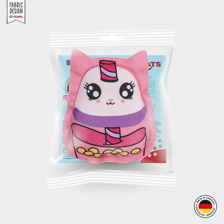 4cats Heimtierbedarf GmbH – Brinquedo - Gato por atacado – Coleção 4cats Kawaii - Gato Bubble Tea - 4 unidades