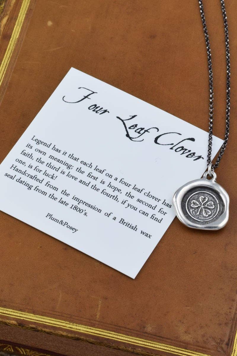 Plum and Posey - Wholesale Pendant/Charm Necklace - Four Leaf Clover Necklace - Irish Shamrock2