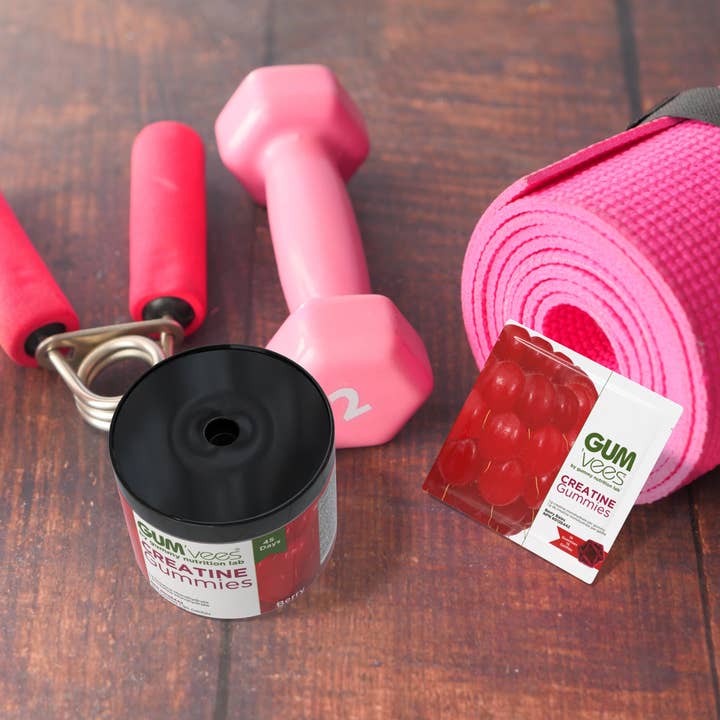 GUM'vees - Vendita all'ingrosso Vitamine/integratori orali - Gummies alla creatina - Barattolo da 90 caramelle10