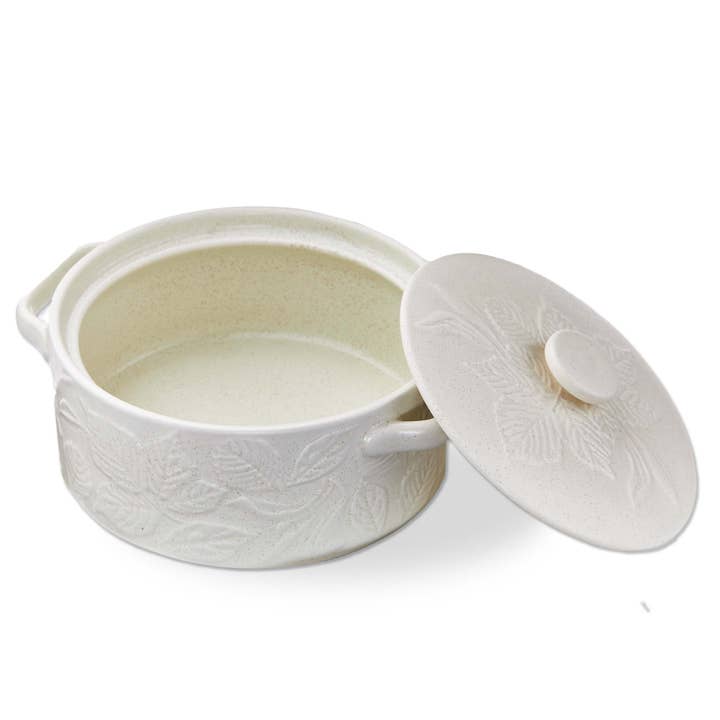 Harvest Round/Brie Baking Dish Linen Stoneware Fall for wholesale by tag