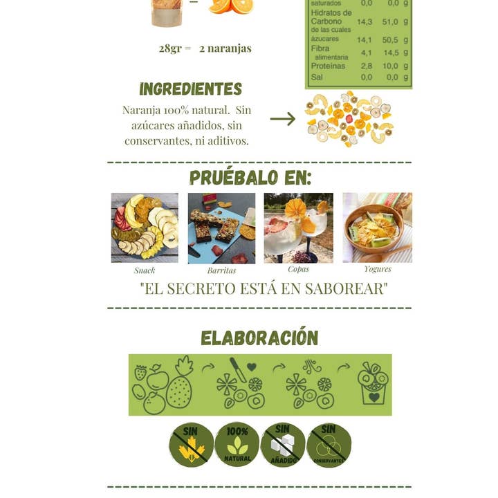 Natursnacks - Wholesale Dried/Dehydrated Fruit - BIO Dehydrated Orange1