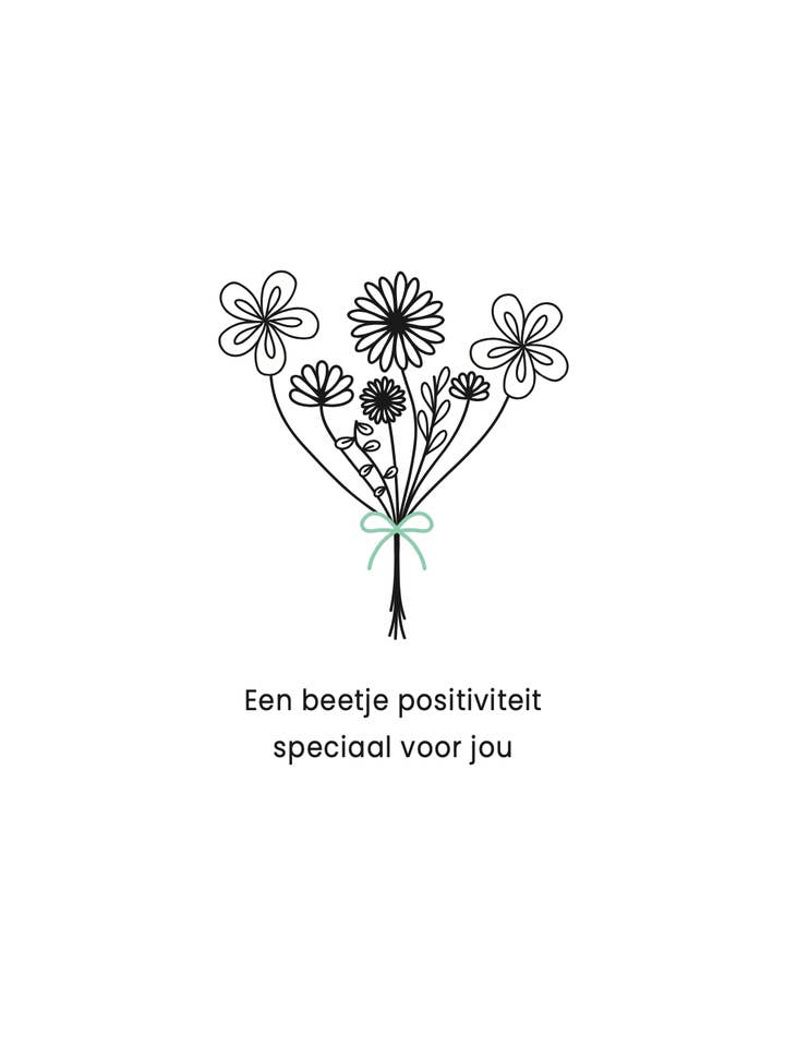 A bit of positivity - ticket for wholesale by Studio Liefs Linne