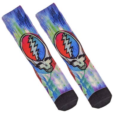 Grateful Dead Steal Your Face Sublimation Tye Dye Socks for wholesale by Gypsy Rose