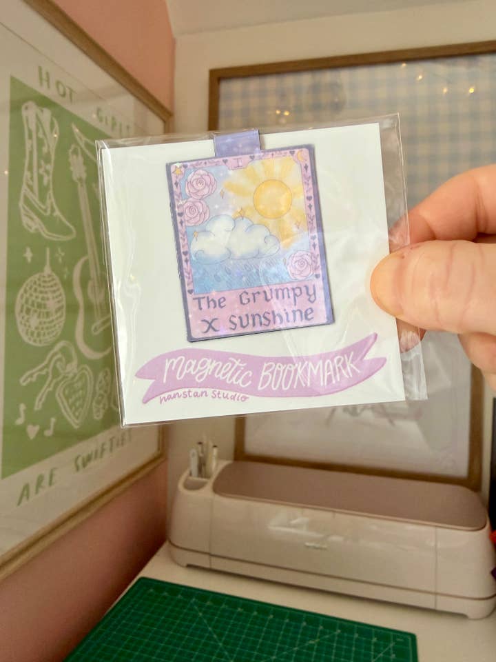 Marque-page magnétique Grumpy x Sunshine pour la vente par Hanstan Studio