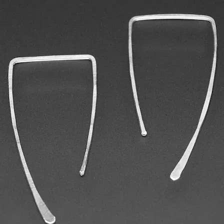 Square Threader Small Earrings for wholesale by little cat metals