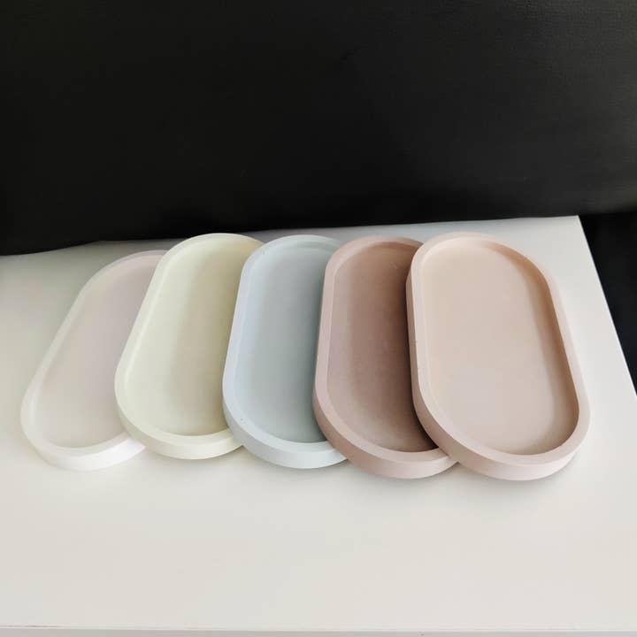 Monochrome trinket tray, jewellery, candle, makeup holder for wholesale by The Sage Rose Studio