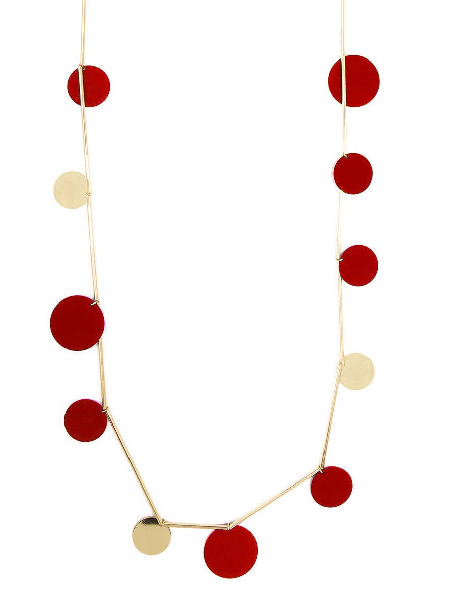 ZENZII Jewelry - Wholesale Bib Necklace - Flat Circle Long Necklace6