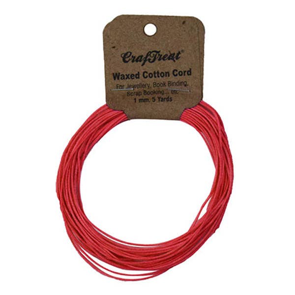 CrafTreat - Wholesale Craft supplies - CrafTreat Corel cluster Cotton Cord 1mm 5 yards